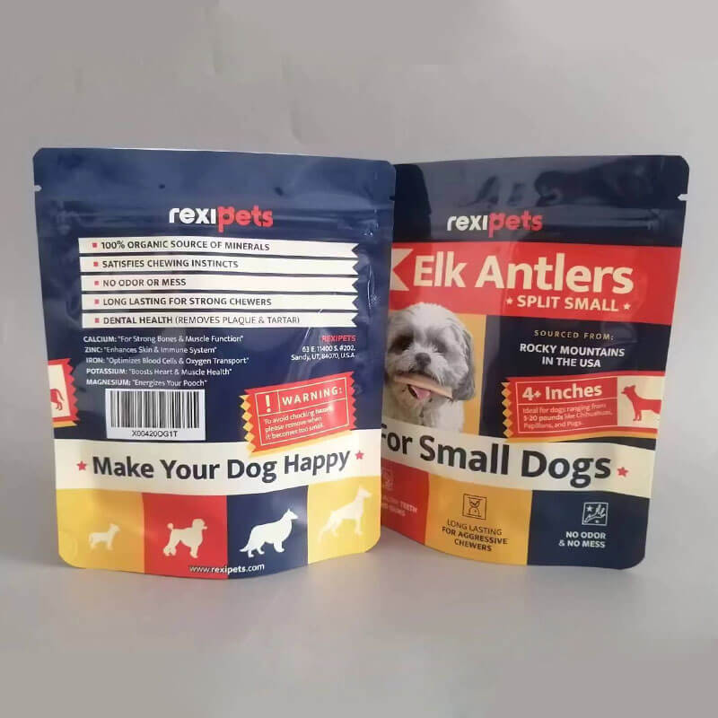 Best Custom Pet Food Dog Treat Packaging Bags Supplier